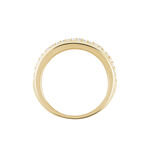 Bague Edenne Plaqu&eacute; Or Jaune Oxyde De Zirconium - Bagues avec pierre Femme | Histoire d&rsquo;Or