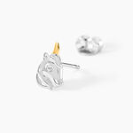 Boucles D'Oreilles Puces Or Jaune Argent Blanc - Clous d'oreilles Femme | Histoire d&rsquo;Or