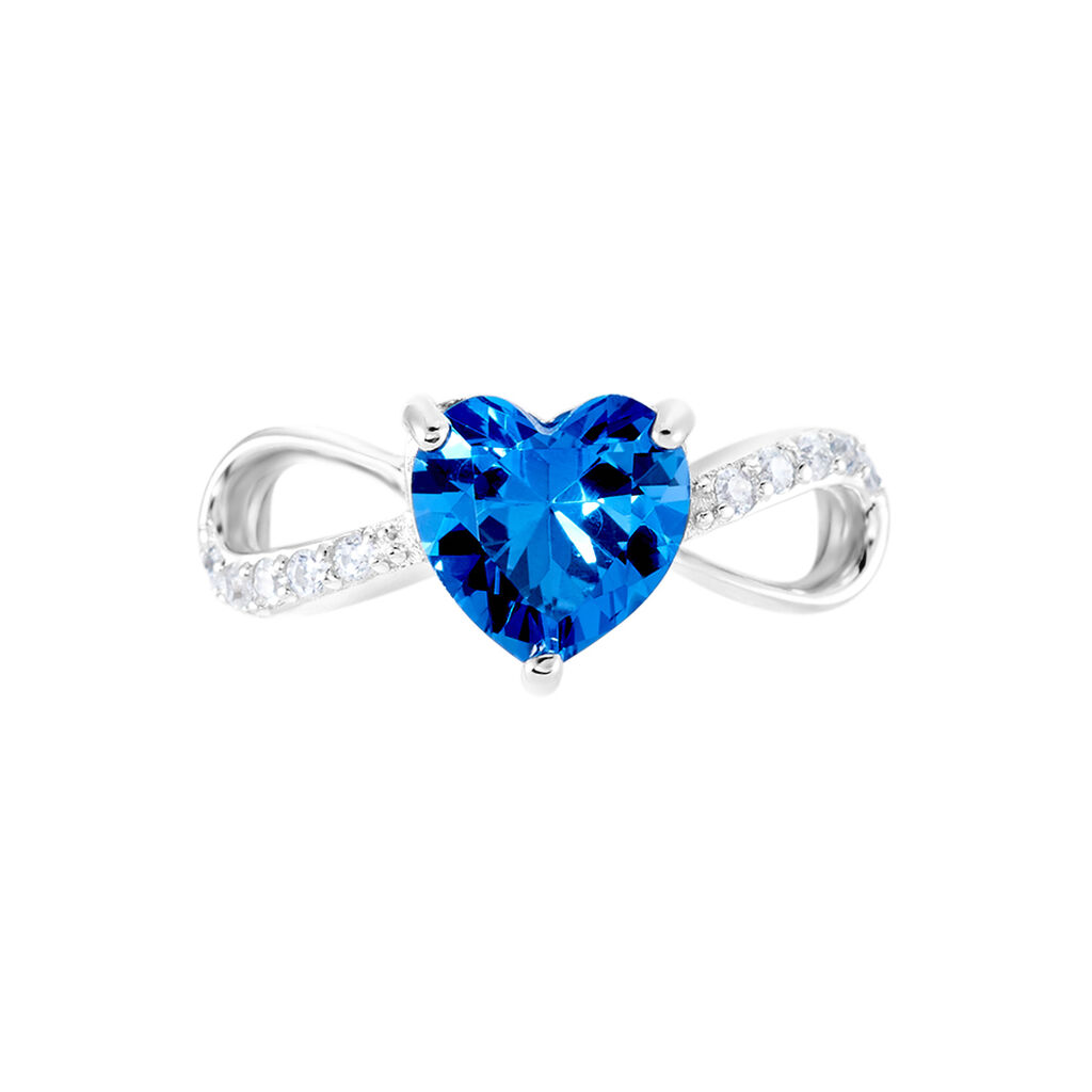 Bague Argent Blanc Atieno Oxyde De Zirconium - Bagues solitaires Femme | Histoire d’Or