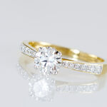 Bague Solitaire Hemera Or Jaune Diamant Synthetique - Bagues solitaires Femme | Histoire d&rsquo;Or