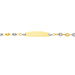 Bracelet Identité Evin Maille Grain De Cafe Or Bicolore - Bracelets Communion Enfant | Histoire d’Or