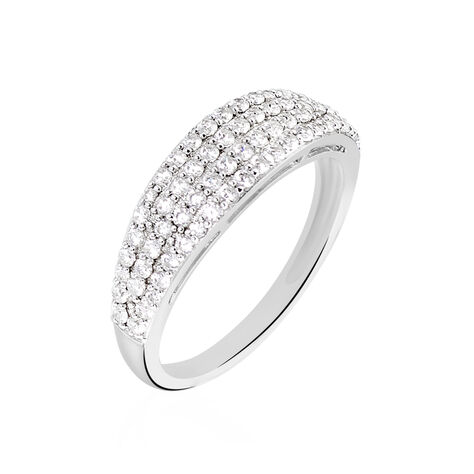 Bague Leanne Argent Blanc Oxyde De Zirconium - Bagues avec pierre Femme | Histoire d’Or