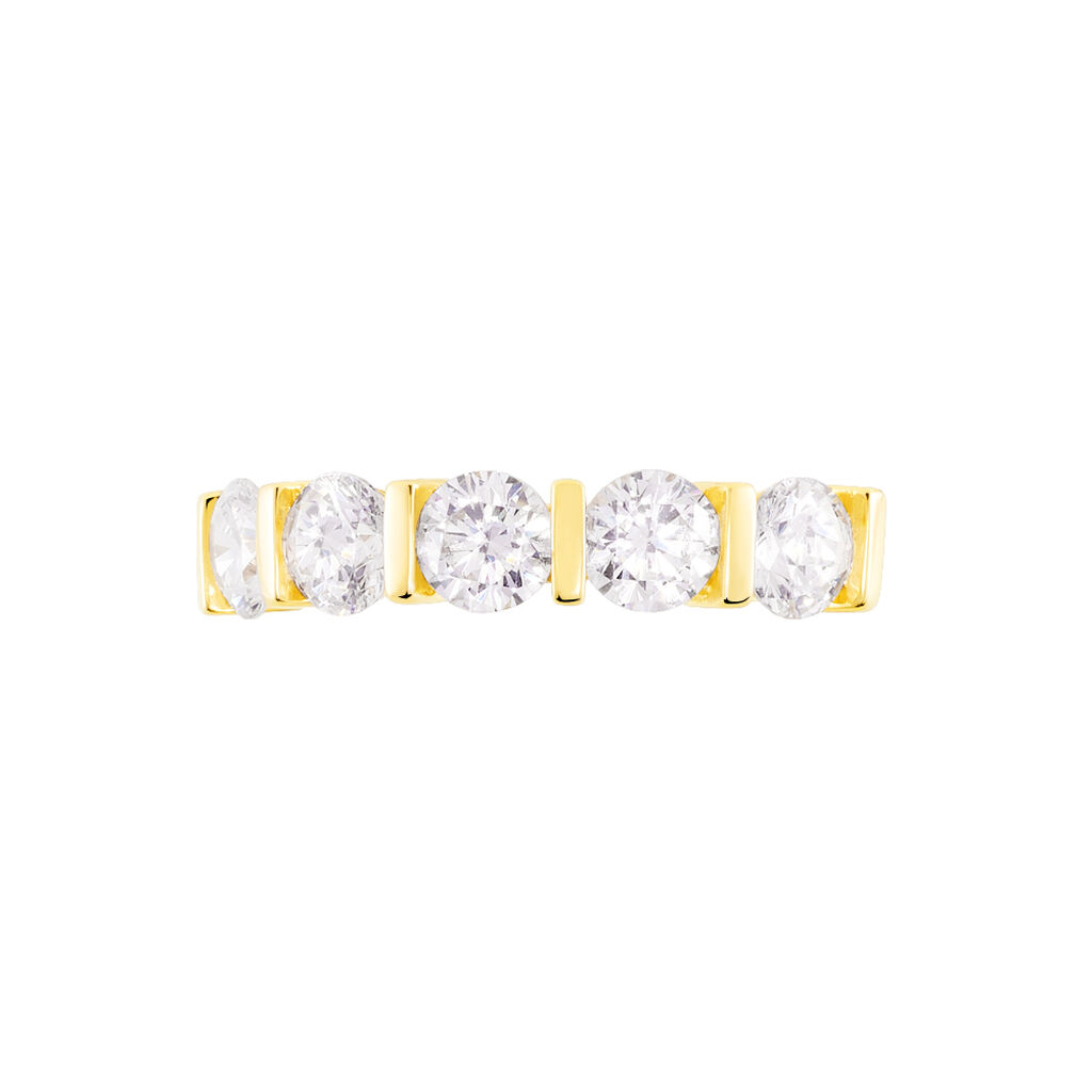 Bague Lyana Or Jaune Oxyde De Zirconium - Bagues avec pierre Femme | Histoire d’Or