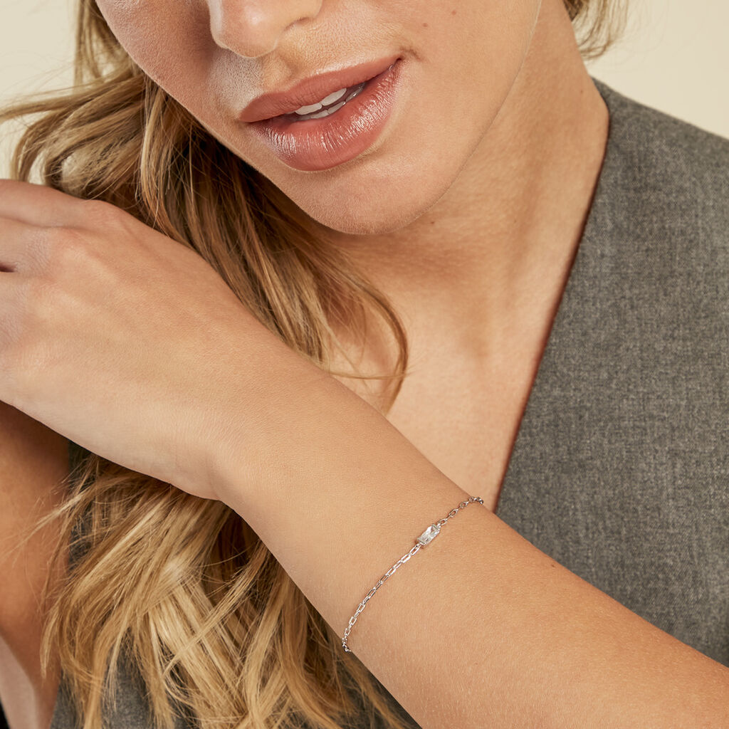 Bracelet Nigelle Argent Blanc Oxyde De Zirconium - Bracelets Femme | Histoire d’Or