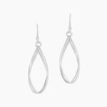 Boucles D'oreilles Pendantes Twisty Argent Blanc - Boucles d'oreilles fantaisie Femme | Histoire d&rsquo;Or