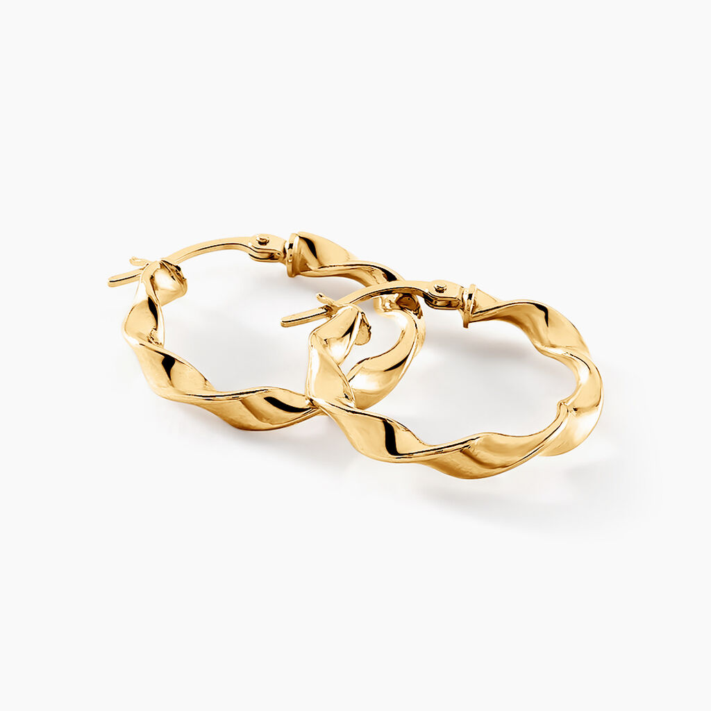 Créoles Lexus Or Jaune - Boucles d'oreilles créoles Femme | Histoire d’Or