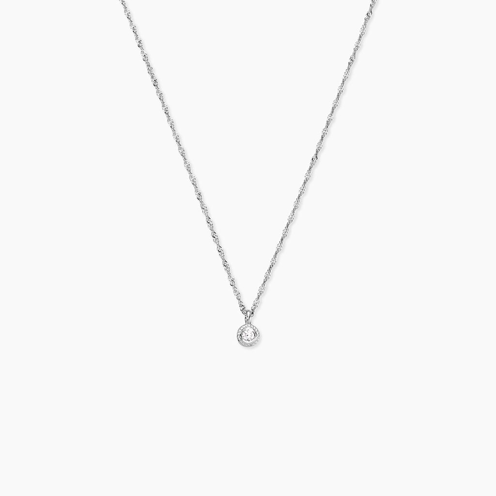 Collier Marciana Argent Blanc Oxyde De Zirconium - Colliers fantaisie Femme | Histoire d’Or