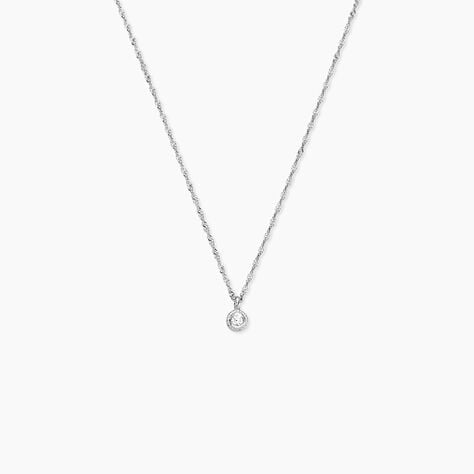 Collier Marciana Argent Blanc Oxyde De Zirconium - Colliers fantaisie Femme | Histoire d’Or