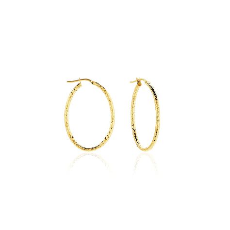 Créoles Carlyle Or Jaune - Boucles d'oreilles créoles Femme | Histoire d’Or