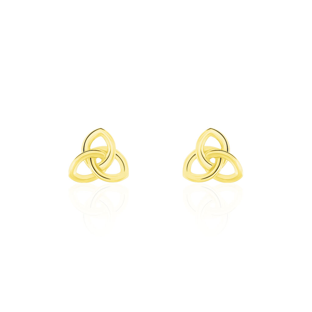 Boucles D'oreilles Puces Philine Fleur Or Jaune - Clous d'oreilles Femme | Histoire d’Or