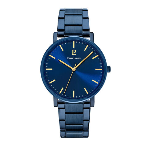 Montre Pierre Lannier Essential Bleu - Montres Homme | Histoire d&rsquo;Or