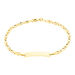 Bracelet Identité Fanelia Maille Marine Or Jaune - Bracelets Communion Enfant | Histoire d’Or