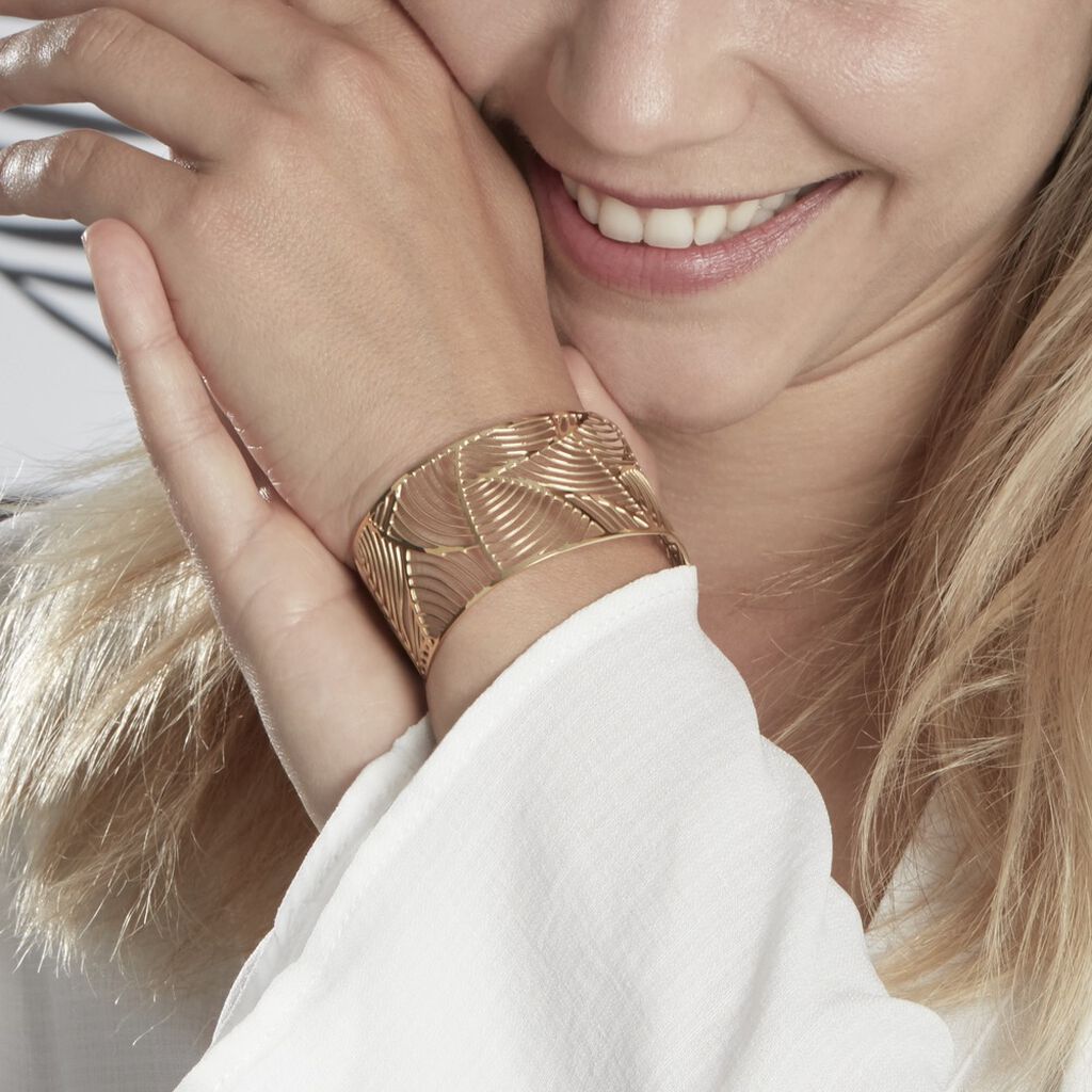 Bracelet Jonc Andor Acier Dore - Bracelets Femme | Histoire d’Or