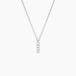 Collier Evdokia Argent Blanc Oxyde De Zirconium - Colliers fantaisie Femme | Histoire d&rsquo;Or