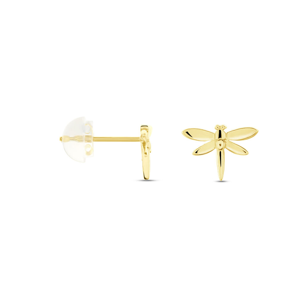 Boucles D'oreilles Puces Noelene Or Jaune - Clous d'oreilles Enfant | Histoire d&rsquo;Or
