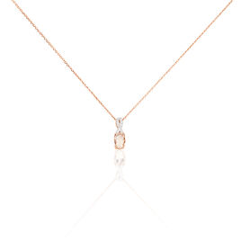 Collier Or Rose Morganite Et Diamant - Bijoux Femme | Histoire d’Or