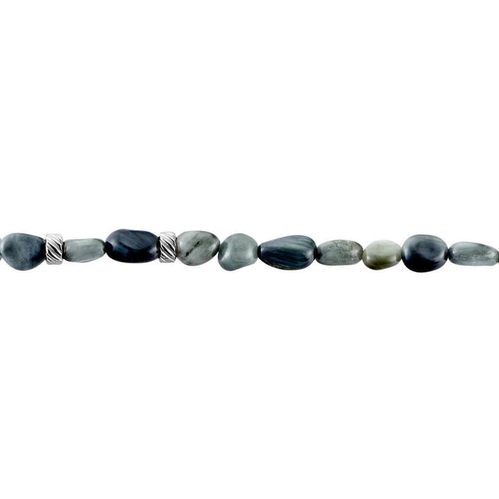 Bracelet Jourdan Boreal Argent Blanc Quartz - Bracelets fantaisie Homme | Histoire d’Or