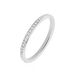 Alliance Laurie Demi-tour Or Blanc Diamant - Alliances Femme | Histoire d’Or