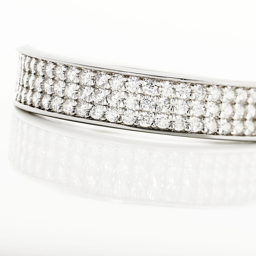 Bague Kaycee Argent Blanc Oxyde De Zirconium - Bagues avec pierre Femme | Histoire d’Or