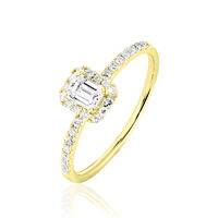 Bague Solitaire Barbara Or Jaune Diamant