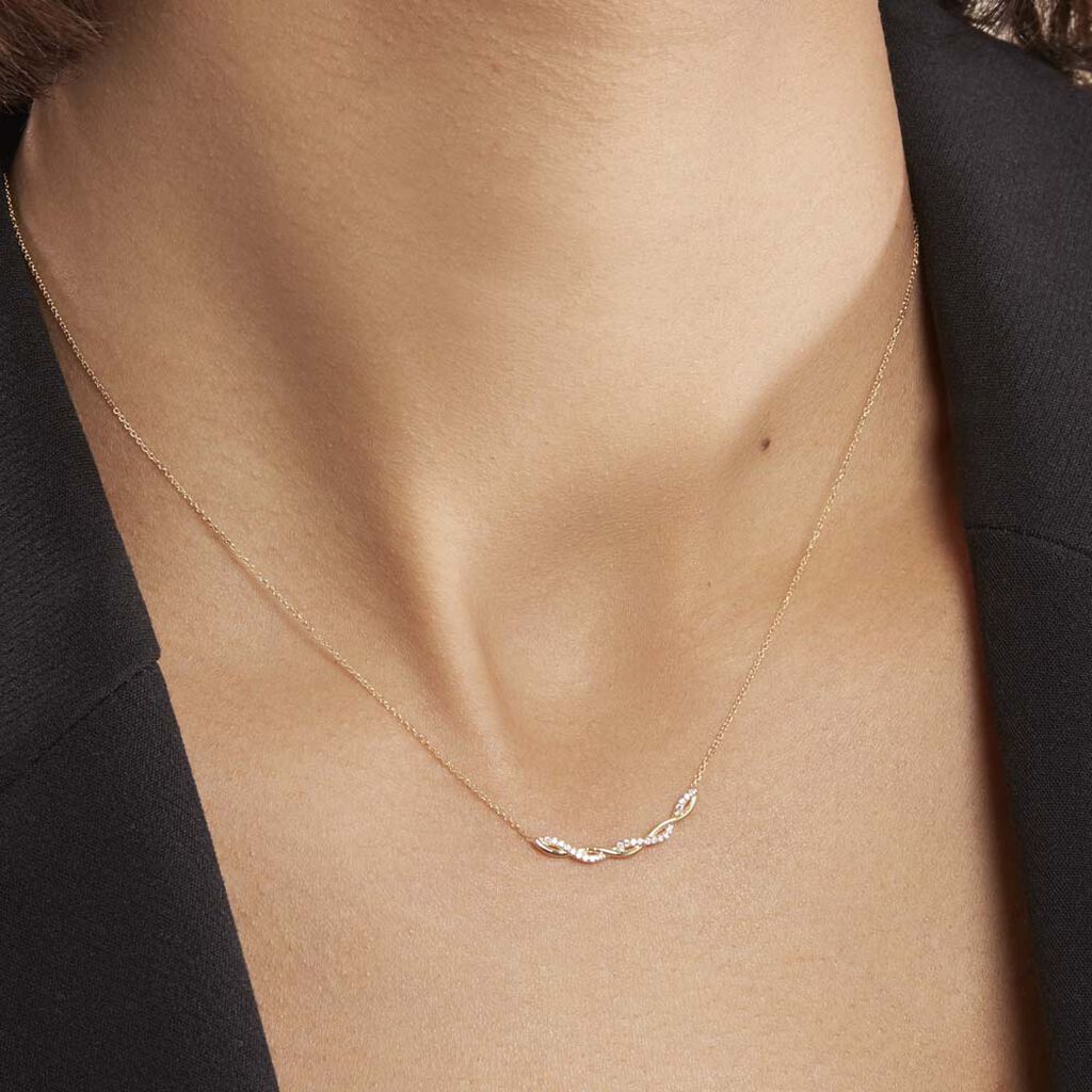 Collier Carolyne Or Jaune Oxyde De Zirconium - Colliers Femme | Histoire d’Or