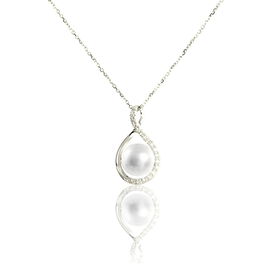 Collier Davy Or Blanc Perle De Culture Et Diamant - Bijoux Femme | Histoire d’Or