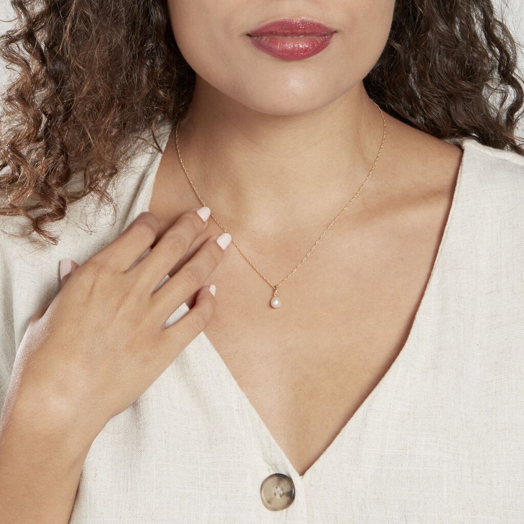 Pendentif Yoela Or Jaune Perle De Culture - Pendentifs Femme | Histoire d’Or