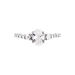 Bague Or Blanc Peadar Oxyde De Zirconium - Bagues solitaires Femme | Histoire d’Or
