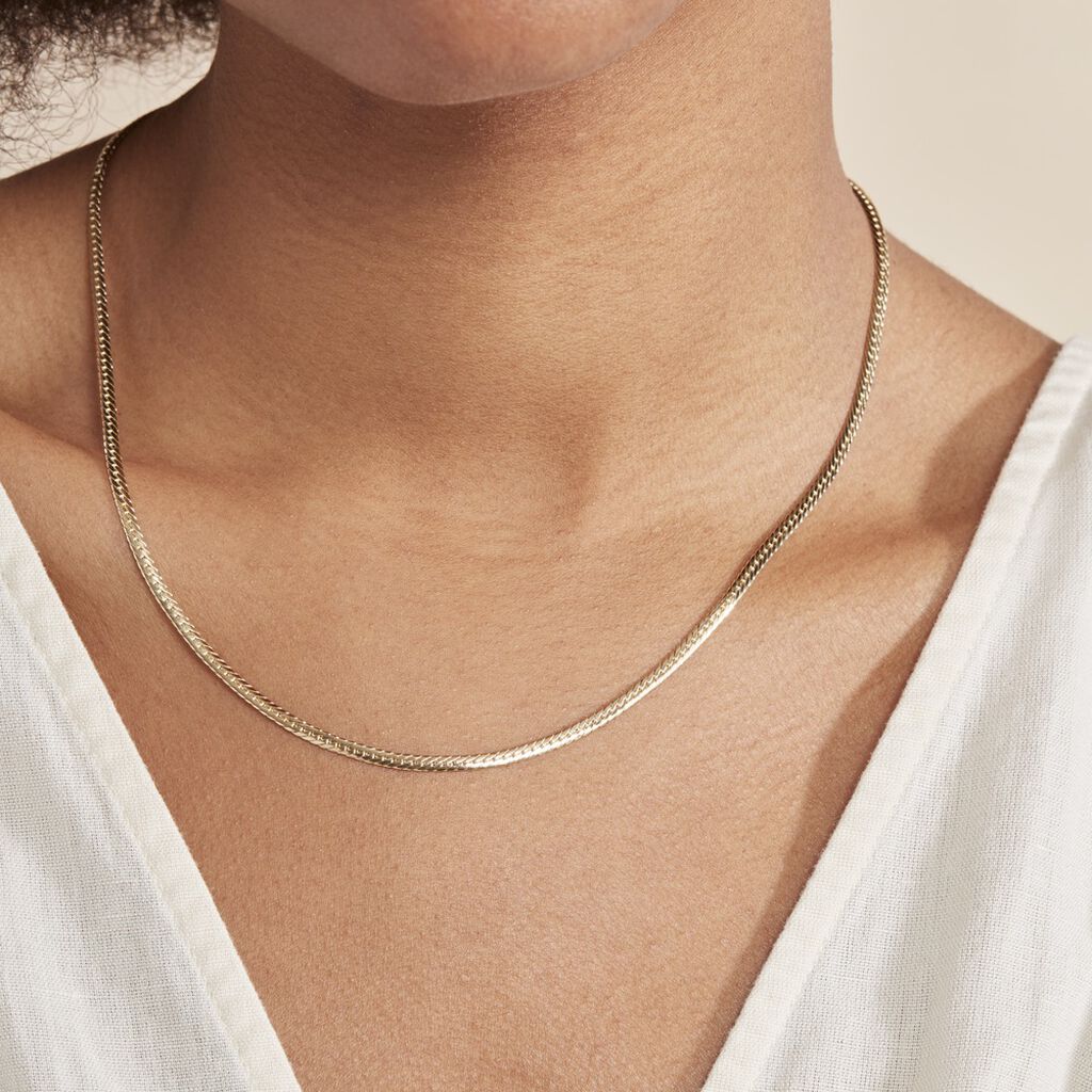 Collier Doline Maille Anglaise Or Jaune - Chaines Femme | Histoire d’Or