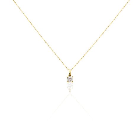 Pendentif Solitaire Aphrodite Or Jaune Diamant - Pendentifs Femme | Histoire d’Or