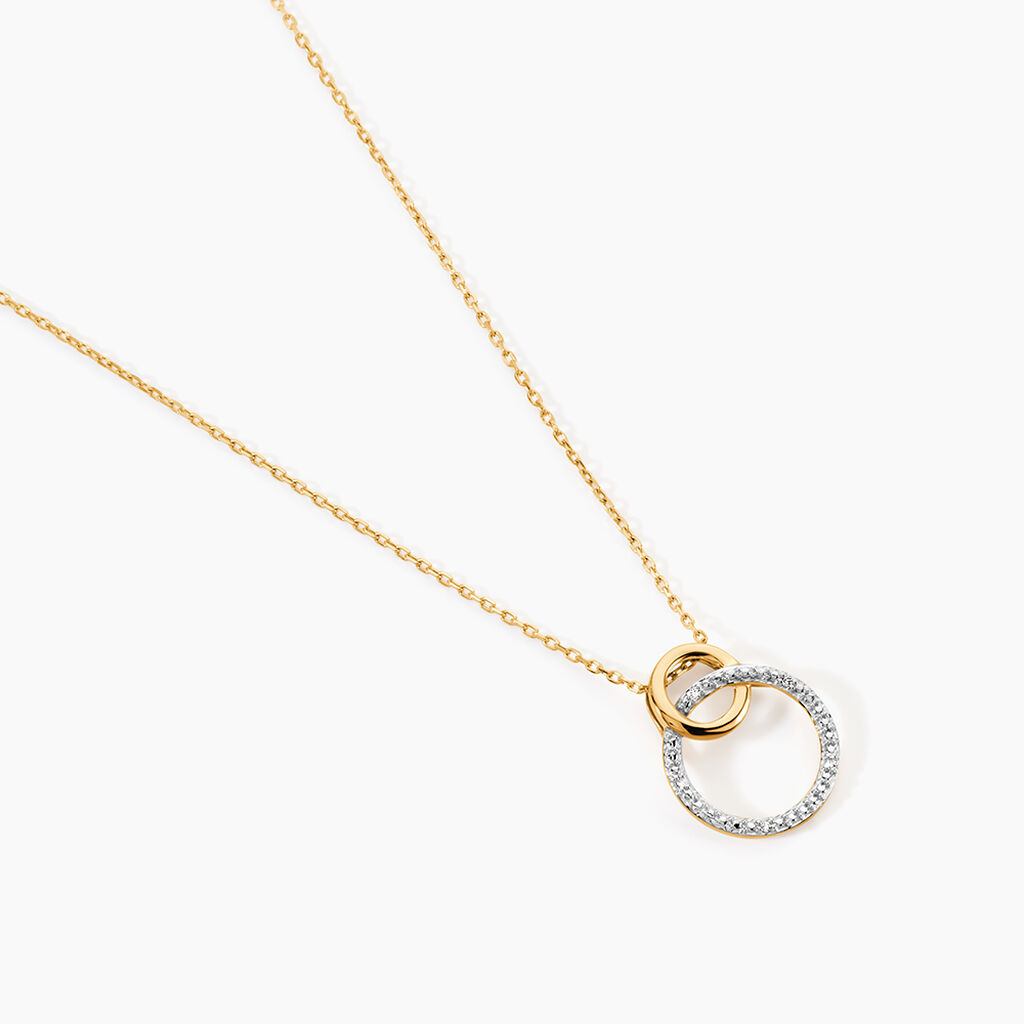 Collier Or Bicolore Achan Diamants - Colliers Femme | Histoire d&rsquo;Or