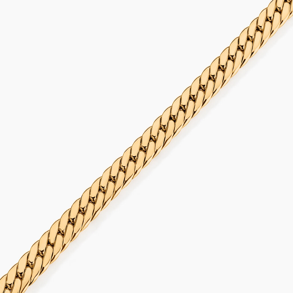 Bracelet Or Jaune Izel Maille Anglaise - Bracelets cha&icirc;ne Femme | Histoire d&rsquo;Or