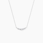 Collier Aliah Argent Blanc Oxyde De Zirconium - Colliers fantaisie Femme | Histoire d&rsquo;Or