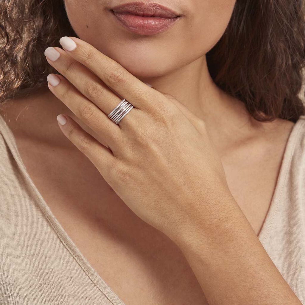 Bague Rayanna Or Blanc Diamant - Bagues avec pierre Femme | Histoire d’Or