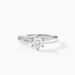 Bague Athena Platine Blanc Diamant - Bagues solitaires Femme | Histoire d’Or