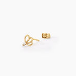 Boucles D'Oreilles Puces Edvige Argent Dor&eacute; A L'Or 750/1000 Oxyde De Zirconium - Boucles d'oreilles fantaisie Enfant | Histoire d&rsquo;Or