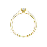 Bague Solitaire Hemera Or Jaune Diamant Synthetique - Bagues solitaires Femme | Histoire d&rsquo;Or