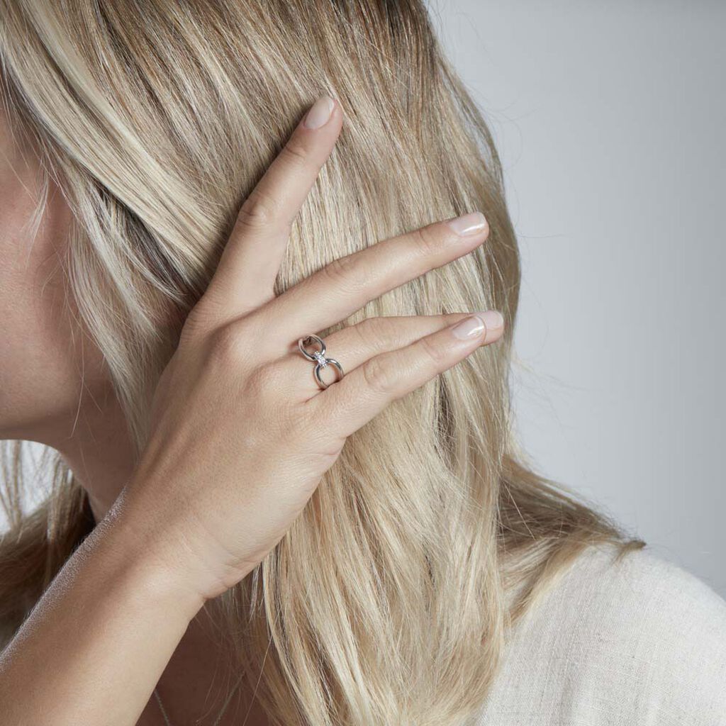 Bague Colas Argent Oxyde De Zirconium - Bagues avec pierre Femme | Histoire d’Or
