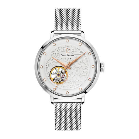 Montre Pierre Lannier Eolia Blanc - Montres Femme | Histoire d’Or