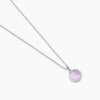 Collier Lunatique Argent Blanc Nacre