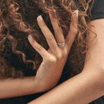 Bague Melinda Or Blanc Diamant - Bagues avec pierre Femme | Histoire d&rsquo;Or