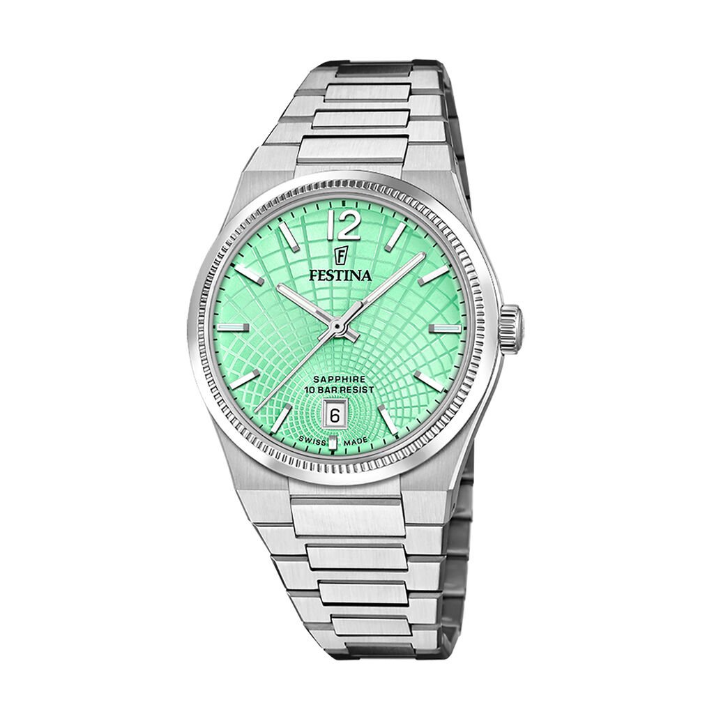 Montre Festina Swiss Made 35 Vert - Montres suisses Femme | Histoire d&rsquo;Or