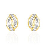 Boucles D'oreilles Puces Enora Or Jaune Diamant - Clous d'oreilles Femme | Histoire d&rsquo;Or