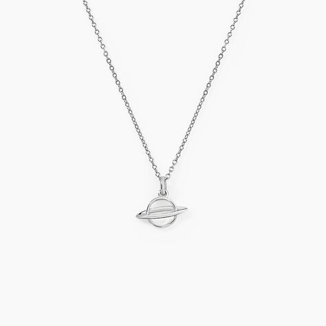 Collier Raven Argent Blanc - Ras de cou Femme | Histoire d&rsquo;Or