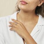 Bague Losangia Argent Blanc - Bagues fantaisie Femme | Histoire d&rsquo;Or