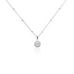 Collier Pascalin Argent Blanc Oxyde De Zirconium - Colliers fantaisie Femme | Histoire d&rsquo;Or