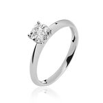 Bague Solitaire Dream Or Blanc Diamant - Bagues solitaires Femme | Histoire d&rsquo;Or