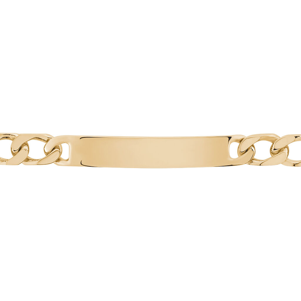 Bracelet Identité Bixente Plaqué Or Jaune - Gourmettes Homme | Histoire d’Or