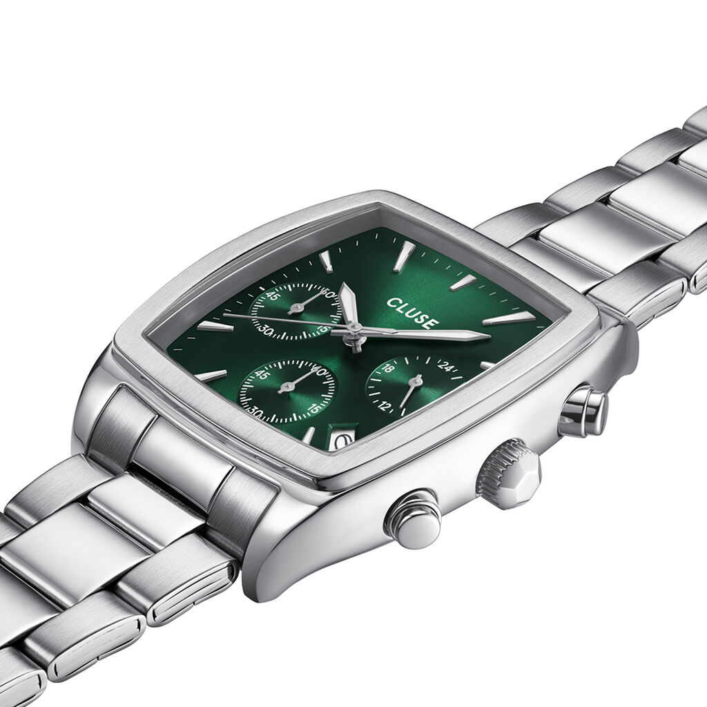 Montre Cluse Quartaut Chrono Vert - Montres Homme | Histoire d’Or
