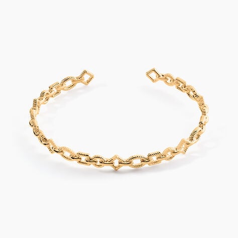 Bracelet Jonc Linka Plaqu&eacute; Or Jaune - Bracelets joncs Femme | Histoire d&rsquo;Or